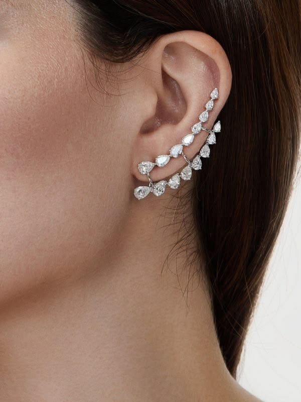 Evokaa Ghaf Leaf Ear Cuff